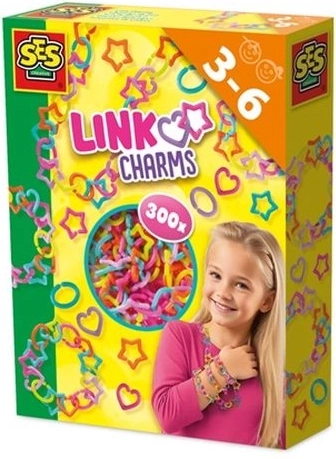 SES Creative Link Charms – set creativo per realizzare braccialetti e collane (300 pz)