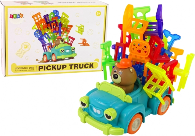 Gioco di abilità sedie cadenti con automobilina mobile