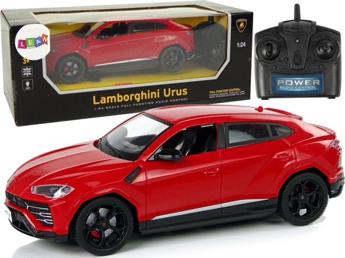 Auto RC 1:24 LAMBORGHINI Urus rosso con luci 2.4 GHz