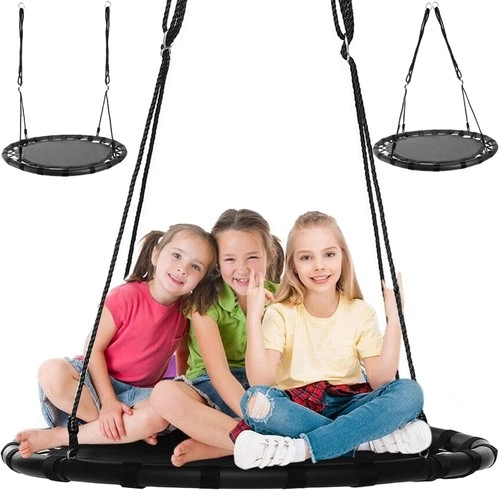 Altalena Nido di Cicogna 100 cm nero