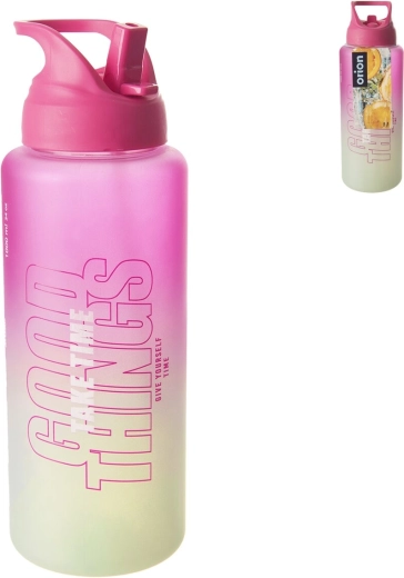 Borraccia Moly in tritan da 1 l rosa-verde
