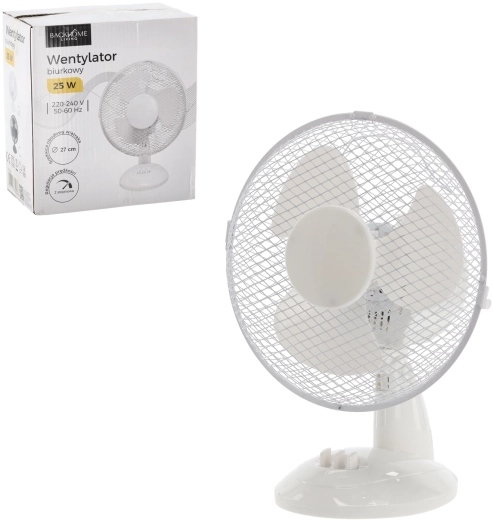 ventilatore da tavolo bianco 25 W