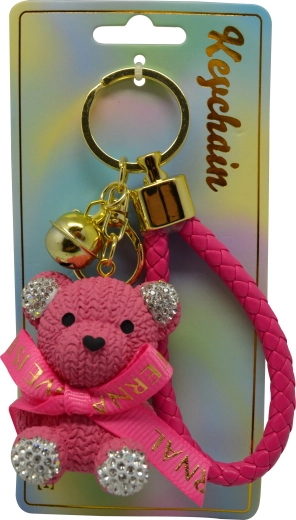 Portachiavi orsacchiotto rosa
