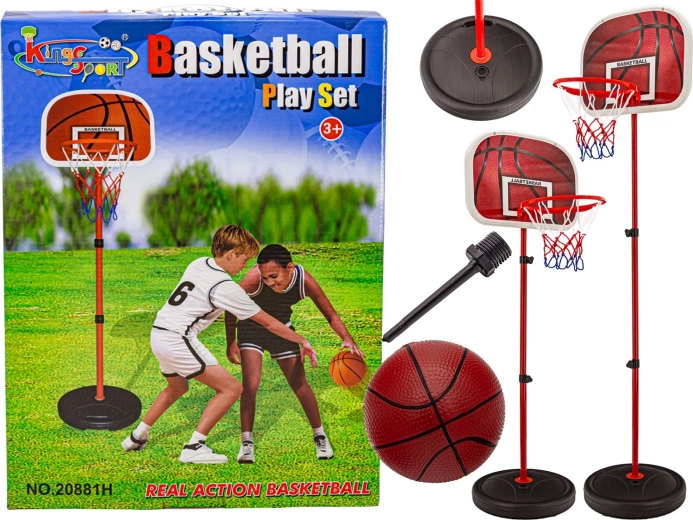 Set da basket per bambini con supporto, canestro e palla