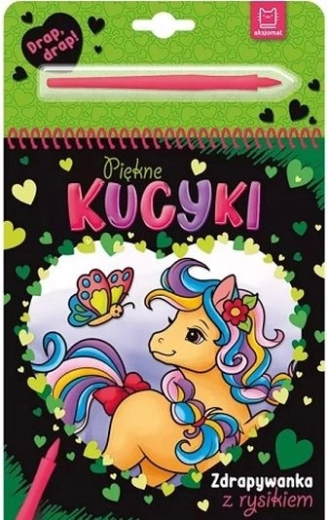 Bellissimi pony – libro da grattare con pennino