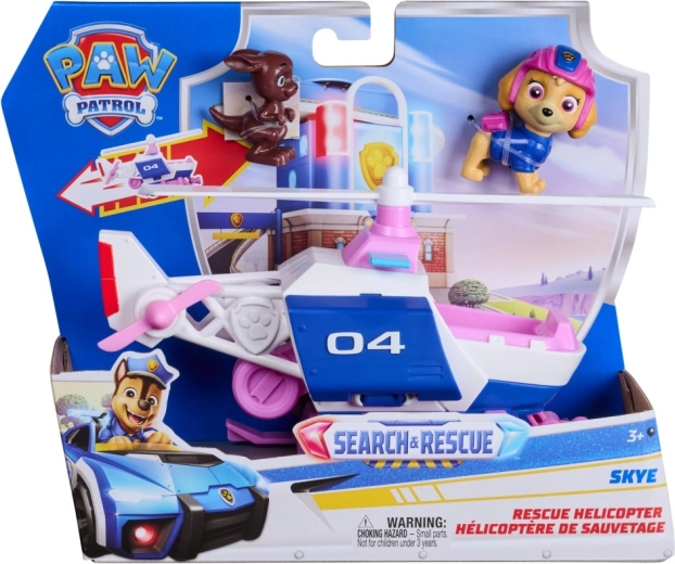 Paw Patrol elicottero di salvataggio di Skye con personaggi