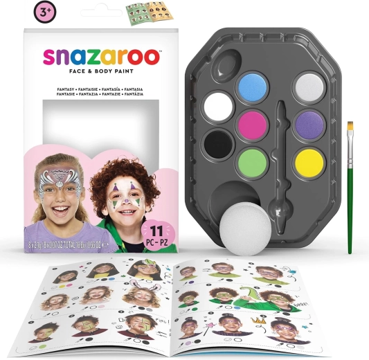 Snazaroo set di colori per viso e corpo 8 pz