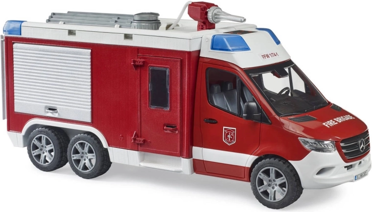 Bruder autopompa MERCEDES-BENZ Sprinter con luce e suono 1:16