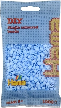 Perline termoadesive Hama Midi azzurro pastello 1000 pz