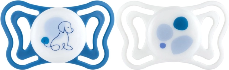 Chicco Physioforma Light succhietti ortodontici in silicone blu 6–16 m, 2 pz