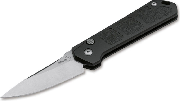 Böker Plus Kihon Auto coltello automatico stonewash 8 cm