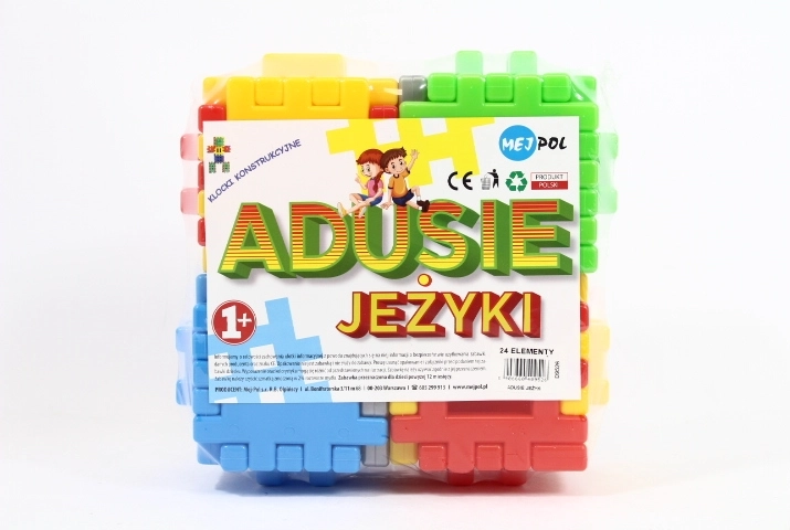 Adusie mattoncini costruttivi a riccio 24 pz