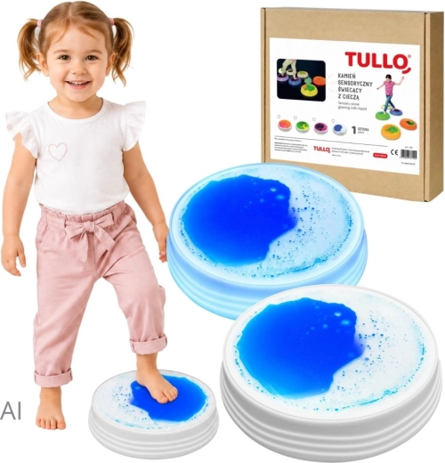 Pietra liquida sensoriale luminosa blu Tullo