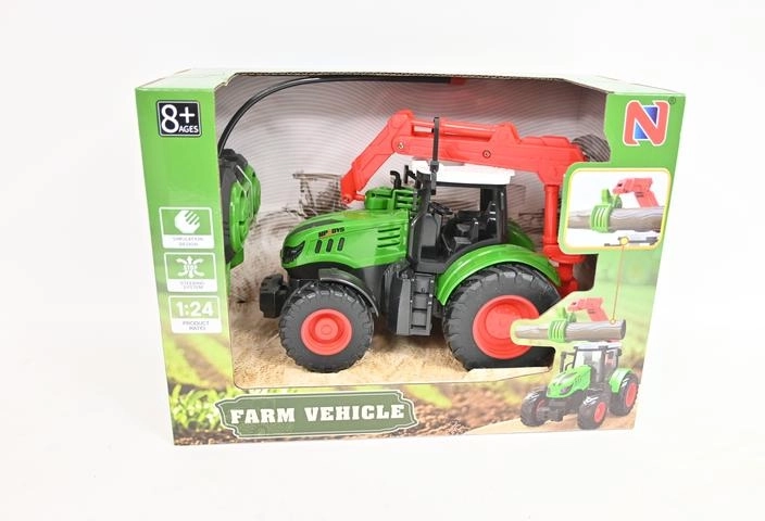Trattore RC con pinza per legna 1:24