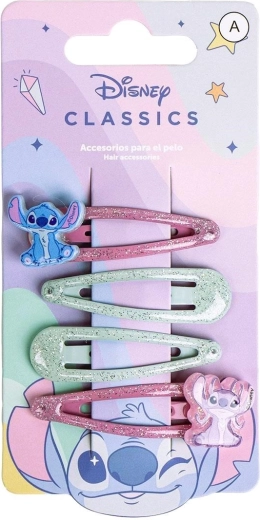 Set di mollette per capelli Lilo e Stitch (4 pz)
