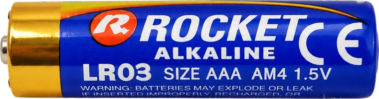 Batterie alcaline Rocket AAA 1,5 V – confezione da 180 pz (45×4)