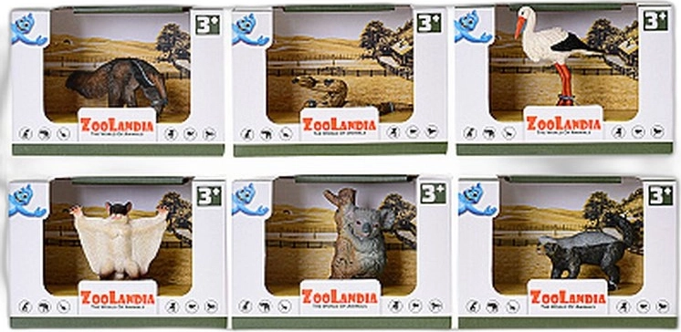 Zoolandia safari animaletto figurina (6 tipi) - 1 pezzo