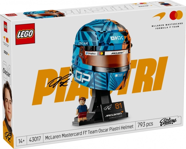 Casco di Oscar Piastri del McLaren Mastercard F1 Team LEGO
