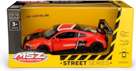 Modello da collezione Audi R8 LMS in scala 1:24 rosso