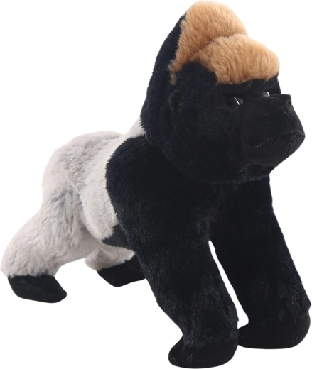 Gorilla di peluche dorso argenteo 25 cm