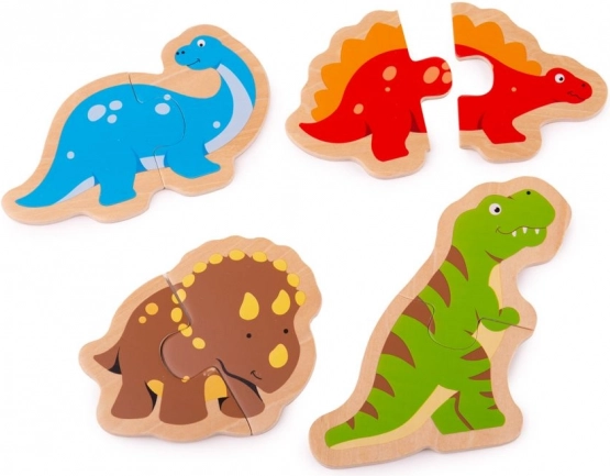 Puzzle in legno dinosauri per bambini