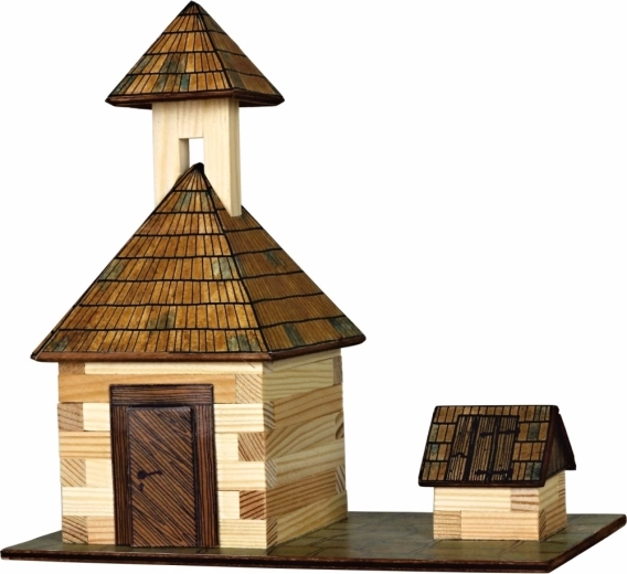 Walachia modellino in legno da incollare Campanile e pozzo