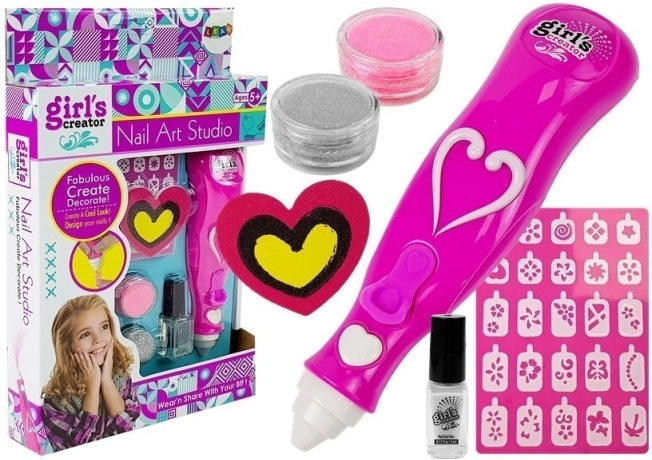 Set Creativo per Decorazione Unghie per Bambine