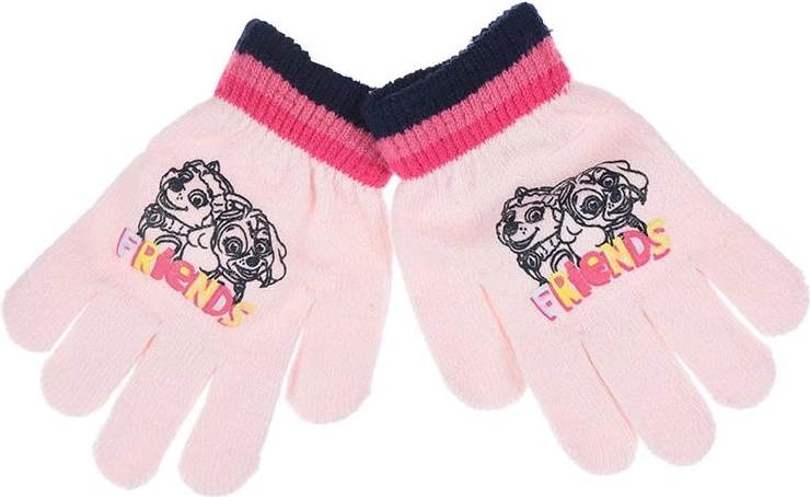 Guanti Paw Patrol rosa - 1 pezzo