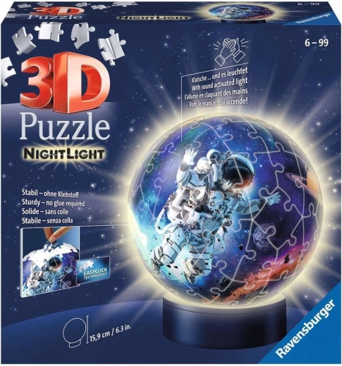 Ravensburger Puzzleball 3D luminoso Astronauta (72 pezzi)