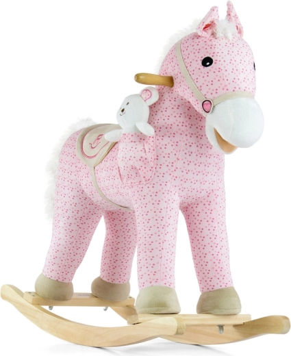 Milly Mally cavallo a dondolo Pony rosa