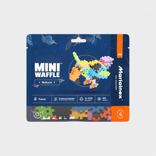 Klocki Mini Waffle Nature – tucano, 50 pezzi
