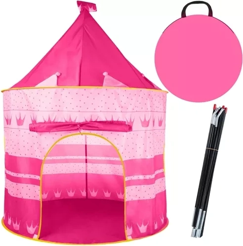 Tenda per bambini Kruzzel a forma di castello rosa