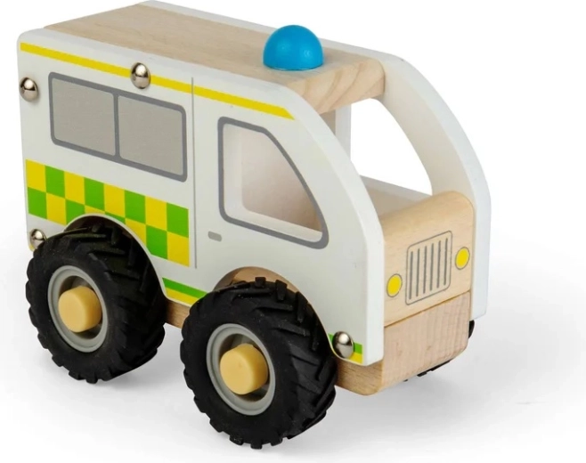Bigjigs Toys mini ambulanza in legno
