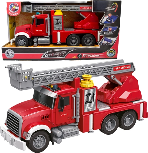 Camion dei pompieri con scala e pompa in scala 1:14
