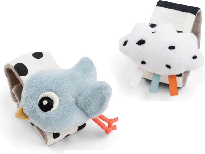 Sonagli da polso Done by Deer Happy clouds blu - 2 pezzi