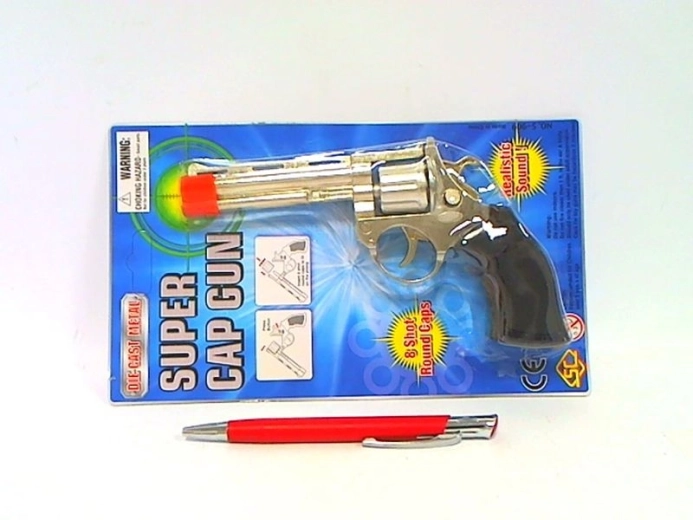 Pistola in metallo a capsule in blister