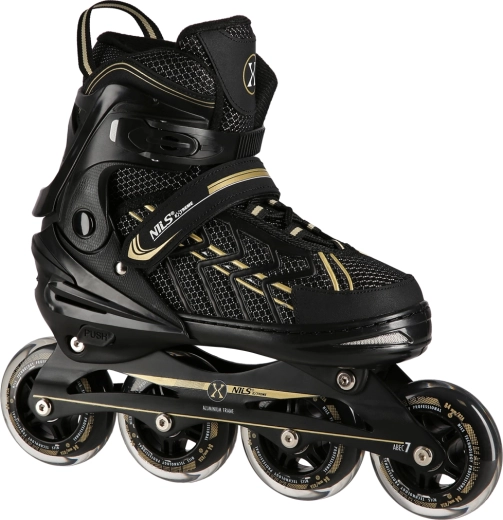 Pattini a rotelle Nils Extreme nero‑oro – L (39-42)