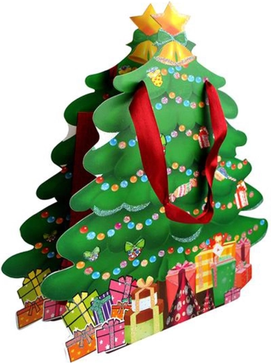 Busta regalo in carta per Natale 27 × 8 × 28 cm