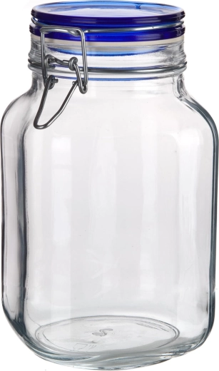 Barattolo ermetico in vetro 2000 ml FIDO Blue con chiusura a leva