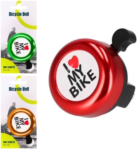Campanello da bicicletta in metallo in 3 colori - 1 pezzo