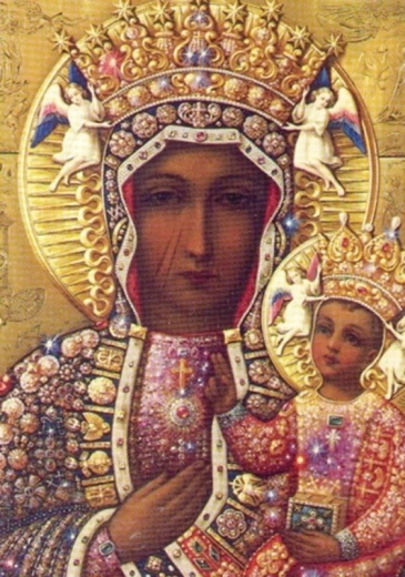 Norimpex pittura con diamanti Madonna di Częstochowa 30 × 40 cm