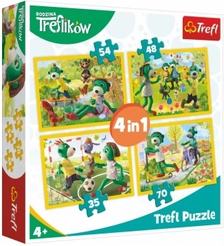 Puzzle 4 in 1 Famiglia TREFLÍK