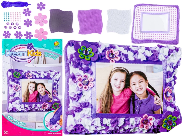 Kit creativo fai-da-te – cornice portafoto da decorare e cuscinetto