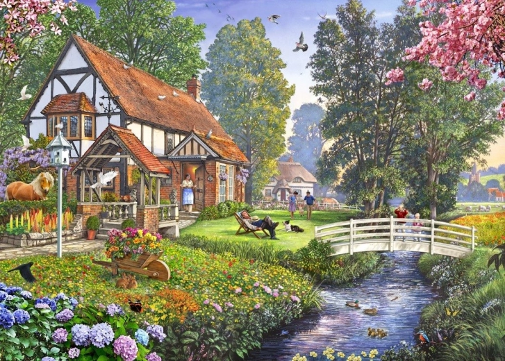 Puzzle Domenica Tranquilla 500 pezzi BLUEBIRD