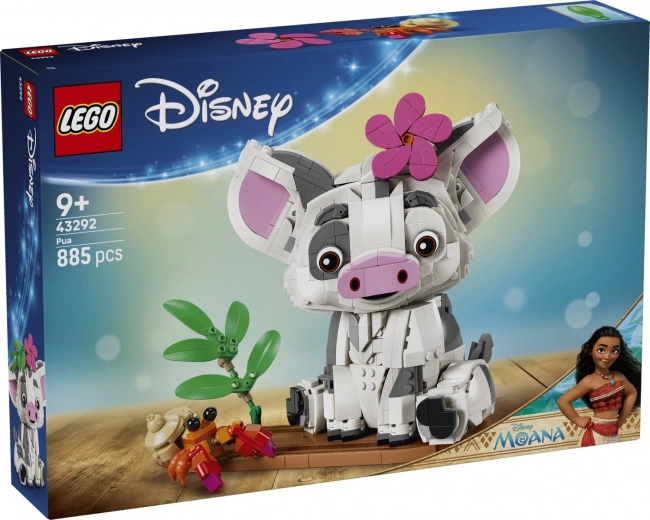 LEGO Disney Vaiana – Pua, personaggio snodabile del maialino