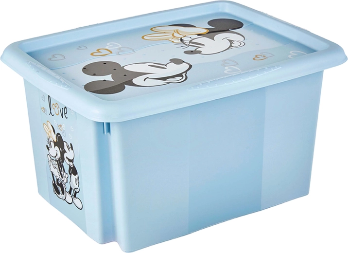 Box portaoggetti con coperchio Mickey 15 l