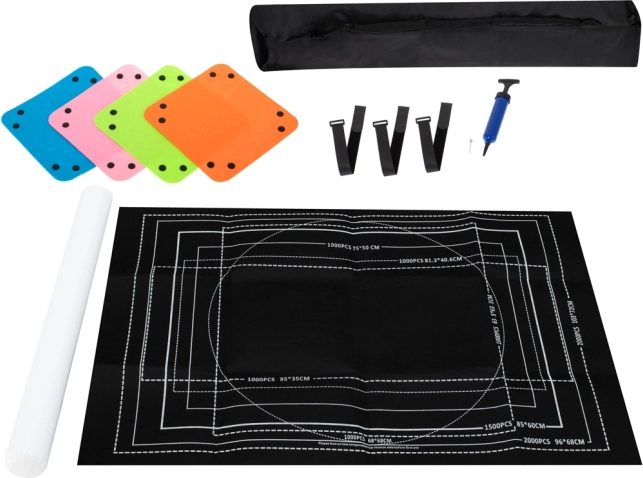 Tappetino in feltro per puzzle da 500 a 2000 pezzi con tubo gonfiabile