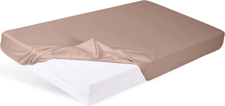 Babymatex lenzuolo jersey con angoli per lettino 60 × 120 cm marrone chiaro
