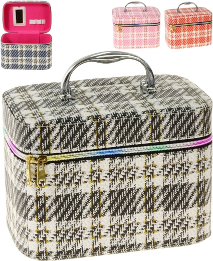 Adar beauty case cosmetica per bambini misura L con specchietto e chiusura a zip - 1 pezzo