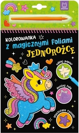 Album da colorare con fogli magici Unicorni